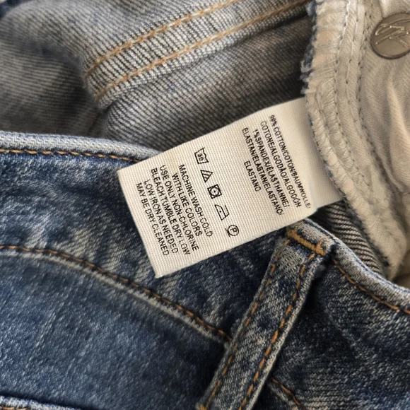 Free People Wales Wide Leg Cropped Button Fly Jeans, 25 - Picture 10 of 11